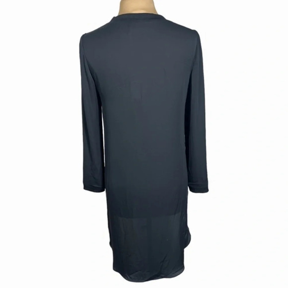 Amanda Uprichard black long sleeve high low dress size small - Picture 4 of 8